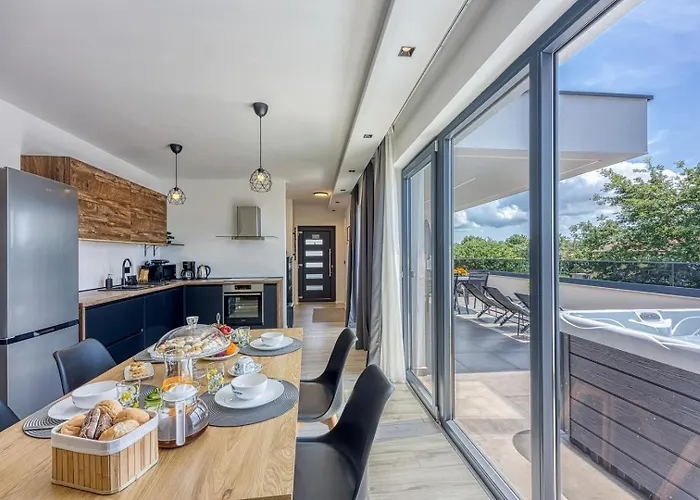 Modern Ana With Jacuzzi And Pool Porec